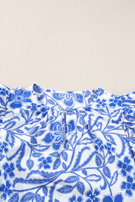 HIDDEN GEMS | Island Vacay Floral Puff Sleeve Blouse