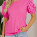  HIDDEN GEMS | Pretty Beaded Puff Sleeve Top
