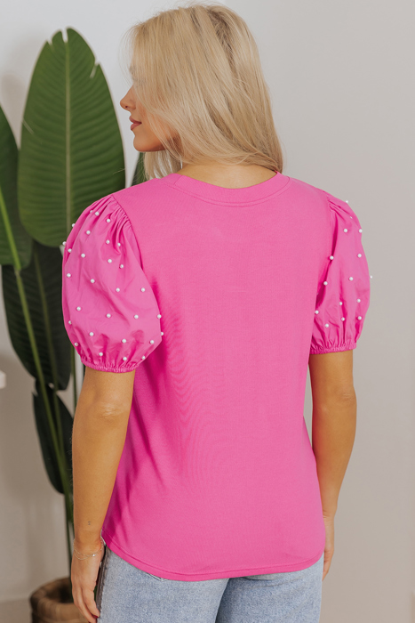 HIDDEN GEMS | Pretty Beaded Puff Sleeve Top