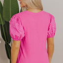  HIDDEN GEMS | Pretty Beaded Puff Sleeve Top