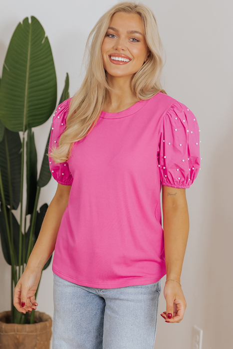 HIDDEN GEMS | Pretty Beaded Puff Sleeve Top