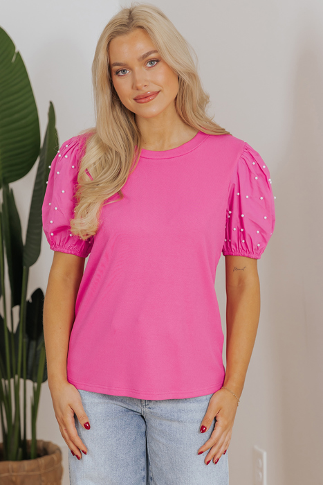 HIDDEN GEMS | Pretty Beaded Puff Sleeve Top