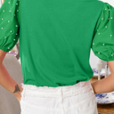  HIDDEN GEMS | Pretty Beaded Puff Sleeve Top