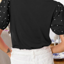 HIDDEN GEMS | Pretty Beaded Puff Sleeve Top