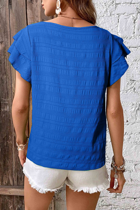 HIDDEN GEMS | Casually Cute Ruffle Sleeve Top