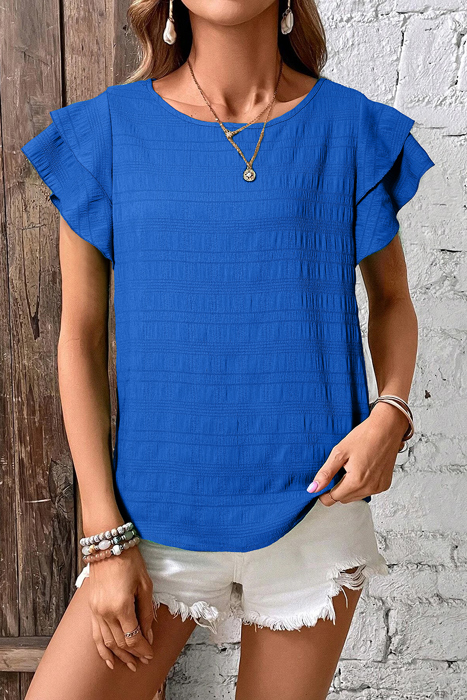 HIDDEN GEMS | Casually Cute Ruffle Sleeve Top