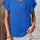  HIDDEN GEMS | Casually Cute Ruffle Sleeve Top