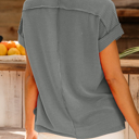  HIDDEN GEMS | Cool Instincts Corded Knit T-Shirt