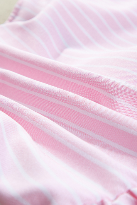 HIDDEN GEMS | Stripe Bow Tie Front Blouse