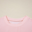  HIDDEN GEMS | Essential Colorblock Corded Knit T-Shirt