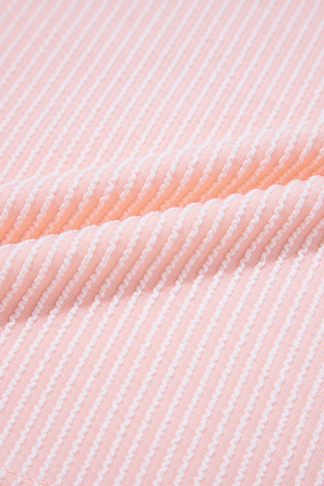 HIDDEN GEMS | Essential Colorblock Corded Knit T-Shirt