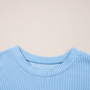  HIDDEN GEMS | Essential Colorblock Corded Knit T-Shirt