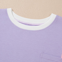  HIDDEN GEMS | Colorblock Chest Pocket T-Shirt