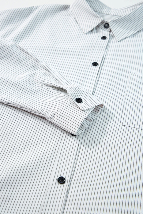 HIDDEN GEMS | Classic Charm Stripe Buttoned Shirt