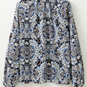  HIDDEN GEMS | Boho Frilled Tied Neck Blouse
