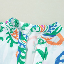  HIDDEN GEMS | Boho 3/4 Sleeve Buttoned Mini Dress