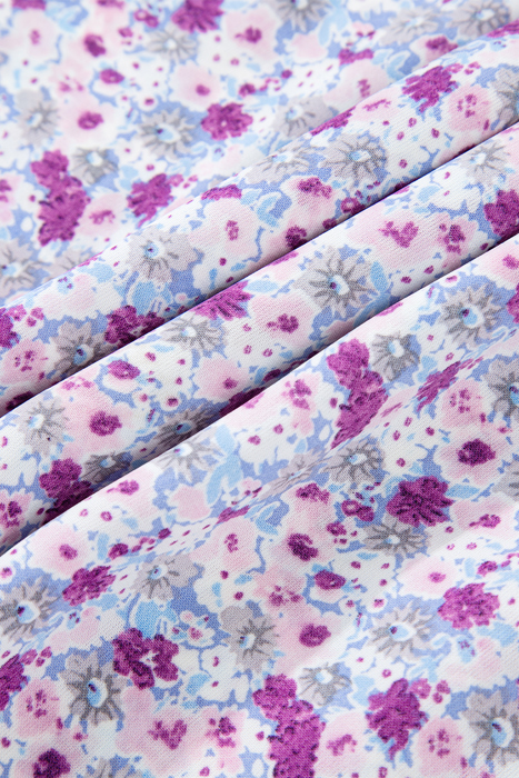 HIDDEN GEMS | Floral Bubble Sleeve Maxi Dress