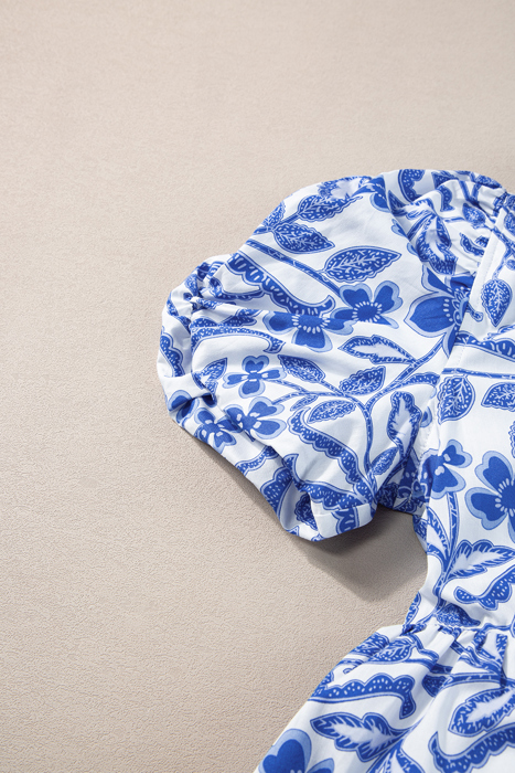 HIDDEN GEMS | Island Vacay Floral Puff Sleeve Dress