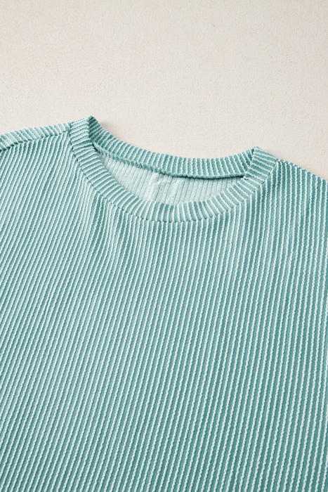 HIDDEN GEMS | Corded Knit Tee and Shorts Set