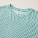  HIDDEN GEMS | Corded Knit Tee and Shorts Set