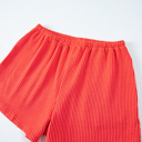  HIDDEN GEMS | Corded Knit Tee and Shorts Set