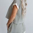  HIDDEN GEMS | Stripe Tee & Shorts Set