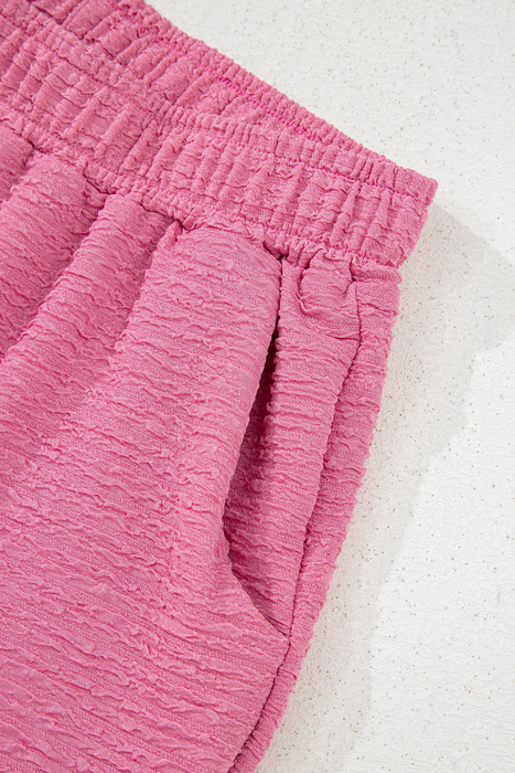 HIDDEN GEMS | Textured T-Shirt and Shorts Set