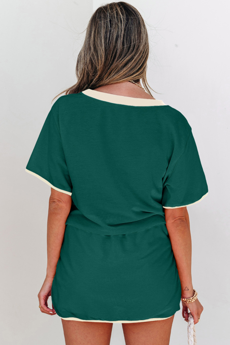 HIDDEN GEMS | Trendsetter Colorblock Tee & Skort Set