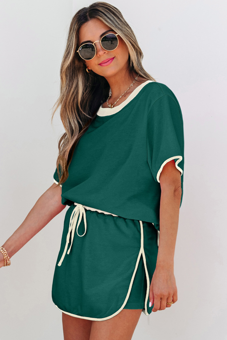 HIDDEN GEMS | Trendsetter Colorblock Tee & Skort Set