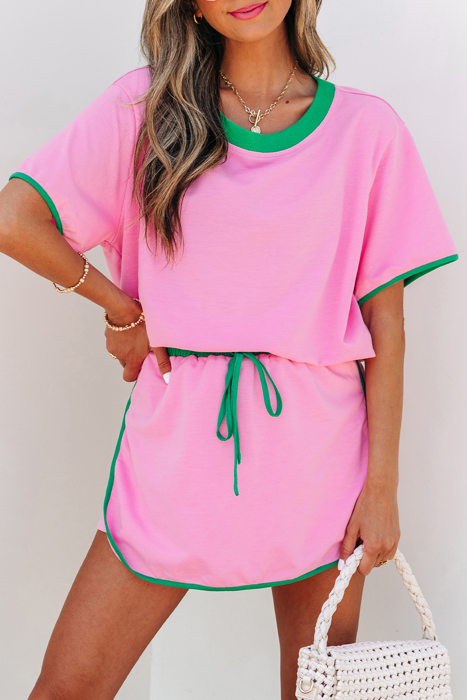 HIDDEN GEMS | Trendsetter Colorblock Tee & Skort Set
