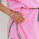  HIDDEN GEMS | Trendsetter Colorblock Tee & Skort Set