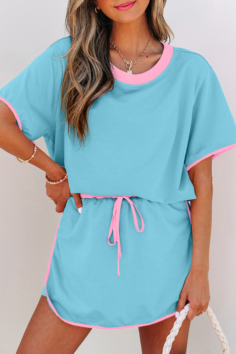 HIDDEN GEMS | Trendsetter Colorblock Tee & Skort Set
