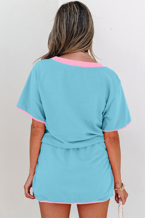 HIDDEN GEMS | Trendsetter Colorblock Tee & Skort Set