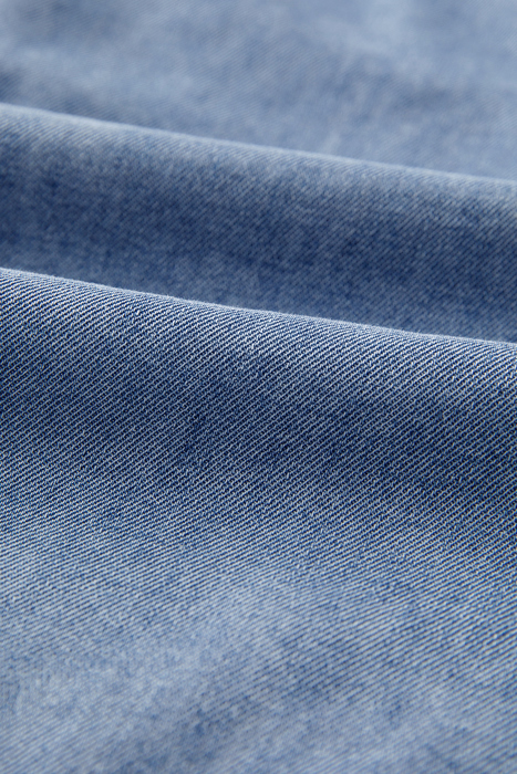 HIDDEN GEMS | Denim Daze Bow Tie Pleated Top