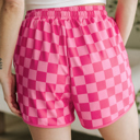  HIDDEN GEMS | Sporty Chic Checker Drawstring Shorts