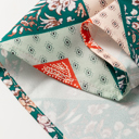  HIDDEN GEMS | Paisley Patchwork Colorblock Top