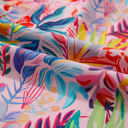  Tropical Days Floral Ruffle Blouse