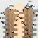  Wild Spirit Leopard Trim Everyday T-Shirt