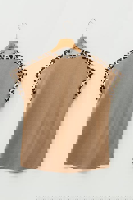 Wild Spirit Leopard Trim Everyday T-Shirt