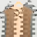  Wild Spirit Leopard Trim Everyday T-Shirt