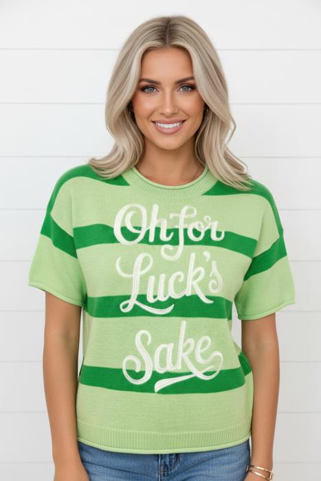 Oh For Luck's Sake Knitted Top