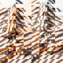  Coastal Stripe Embroidered Ruffle Hem Dress