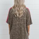  Casually Cool Stripe Leopard Shirt Dress