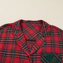  Clearance! Plus Size Christmas Plaid Pajama Set