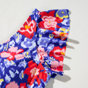  SALE! Plus Size Floral V-Neck One Piece Swimwear