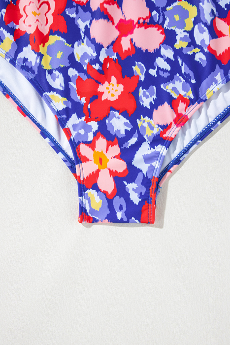 SALE! Plus Size Floral V-Neck One Piece Swimwear