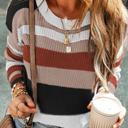  HIDDEN GEMS Caitlyn Colorful Stripe Sweater