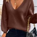 Coffee Small HIDDEN GEMS Viv Soft Bow Sweater