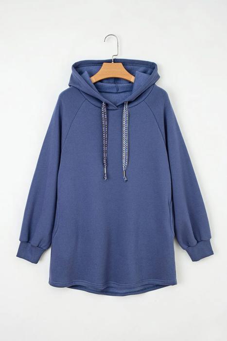HIDDEN GEMS | Solid Fleece Lined Drawstring Hoodie
