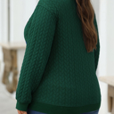 HIDDEN GEMS | Merry And Bright Cable Knit Sweatshirt